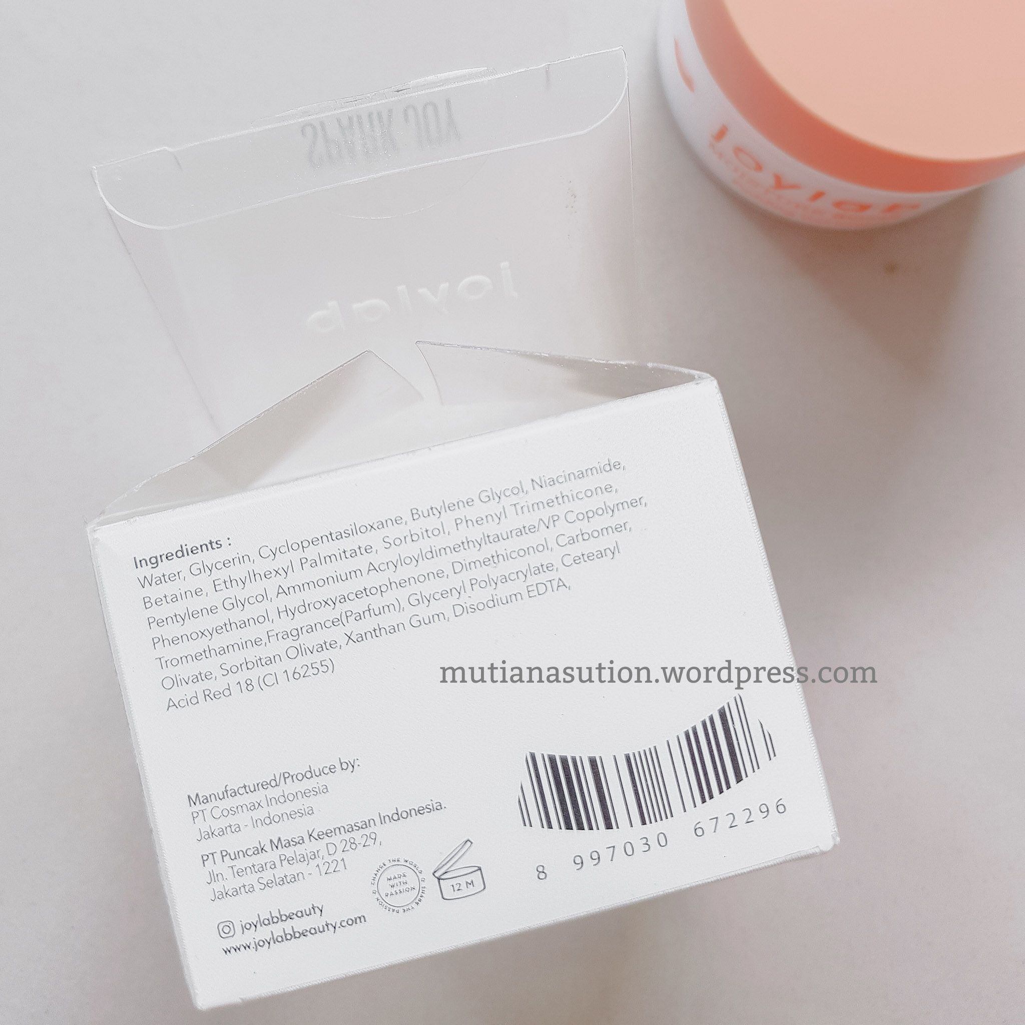 [Review] Joylab Moisture Bomb Pudding Gel Creme Mutia